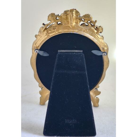 PICTURE FRAME-Vintage Matson F1782 Jeweled Roses Oval–PetiCadeau Collection-Rare - Picture 6 of 13